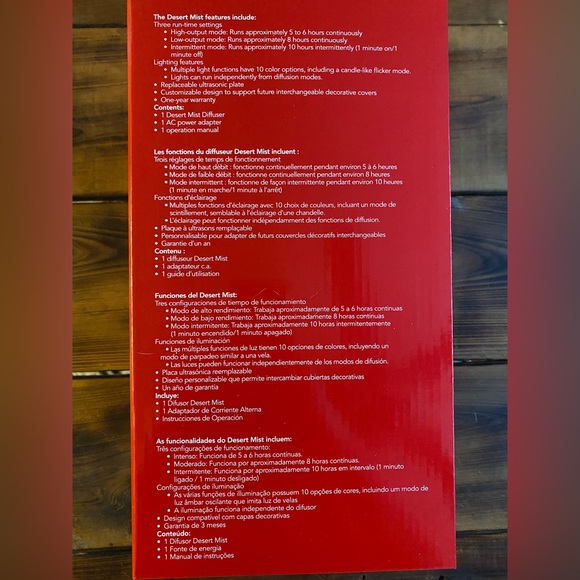 Brand New in Box! Essential oils diffuser - Desert Mist - Picture 4 of 6